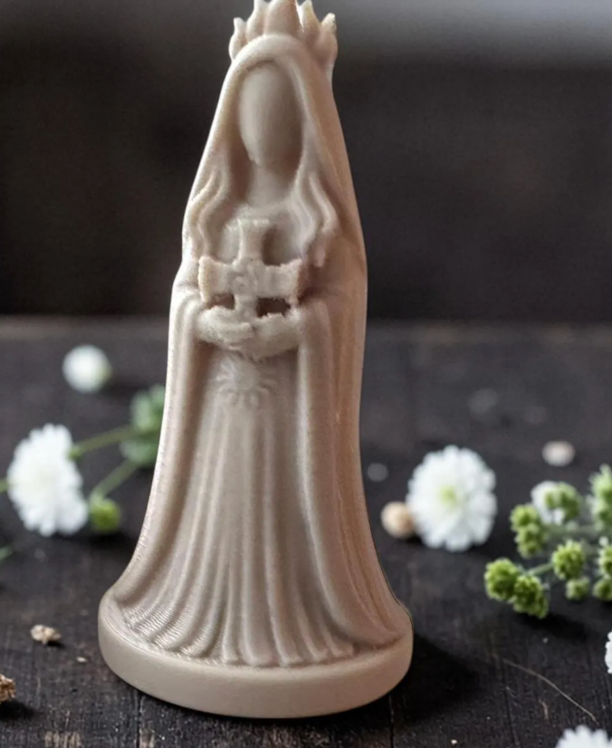 Brigid Totem Statue - Witch Altar Figure - 3 Inches Tall - 77mm