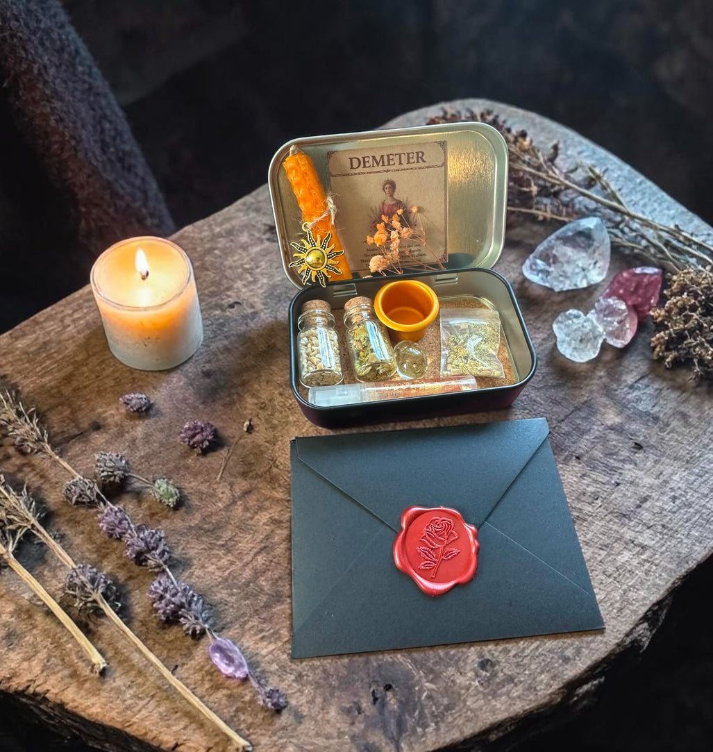 Demeter  Altar Tin - Travel Altar Womens Enrichment Gift