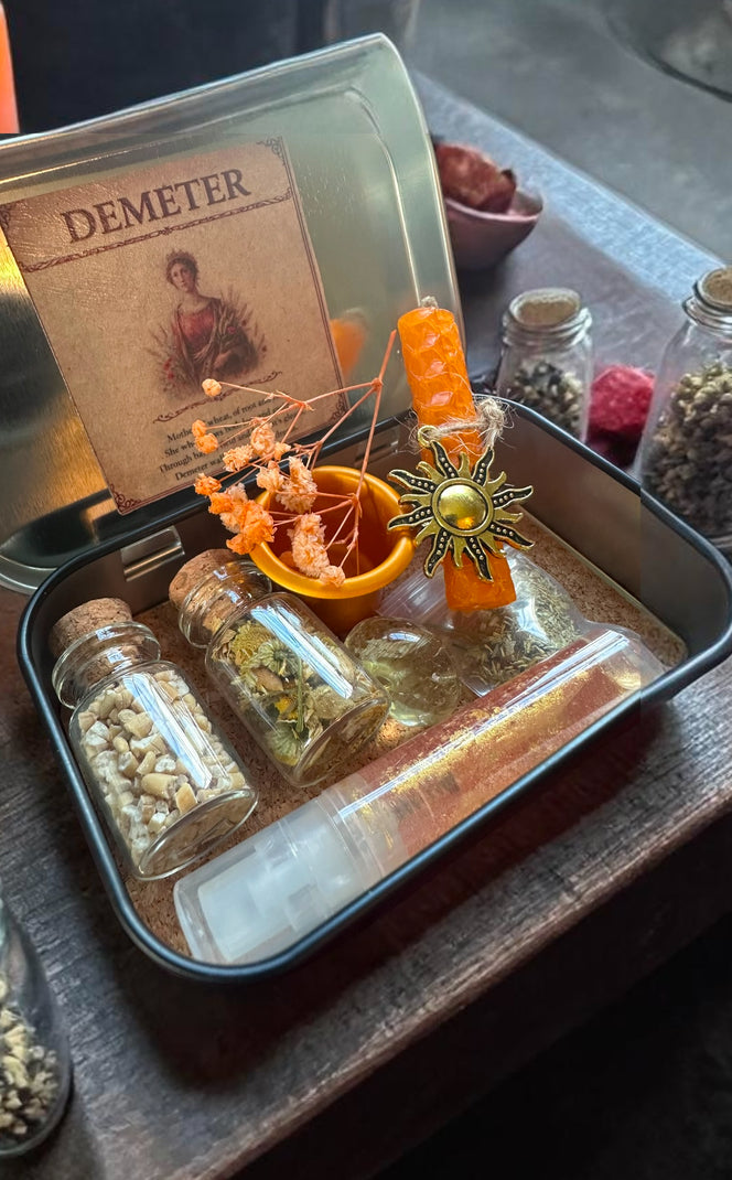 Demeter  Altar Tin - Travel Altar Womens Enrichment Gift