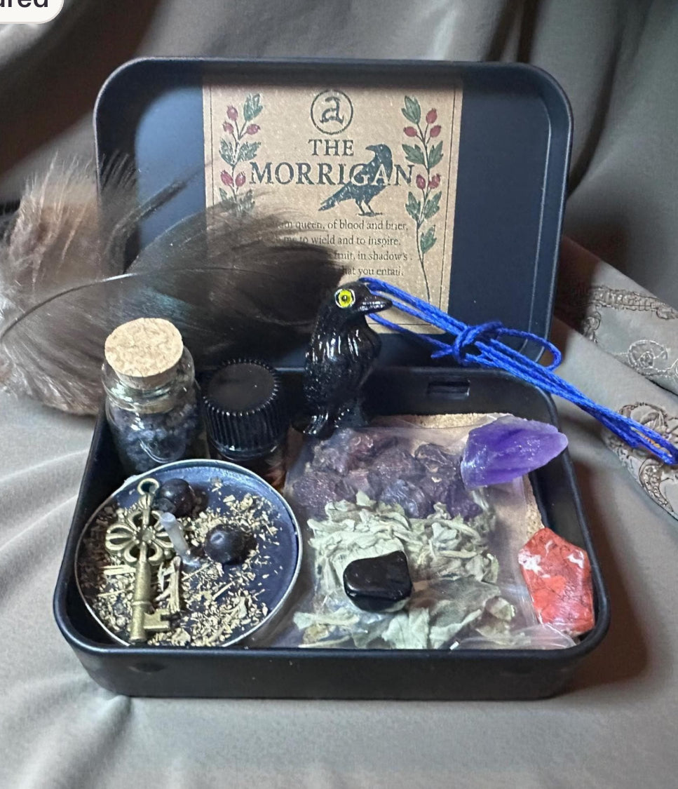 The Morrigan Travel Devotional Altar
