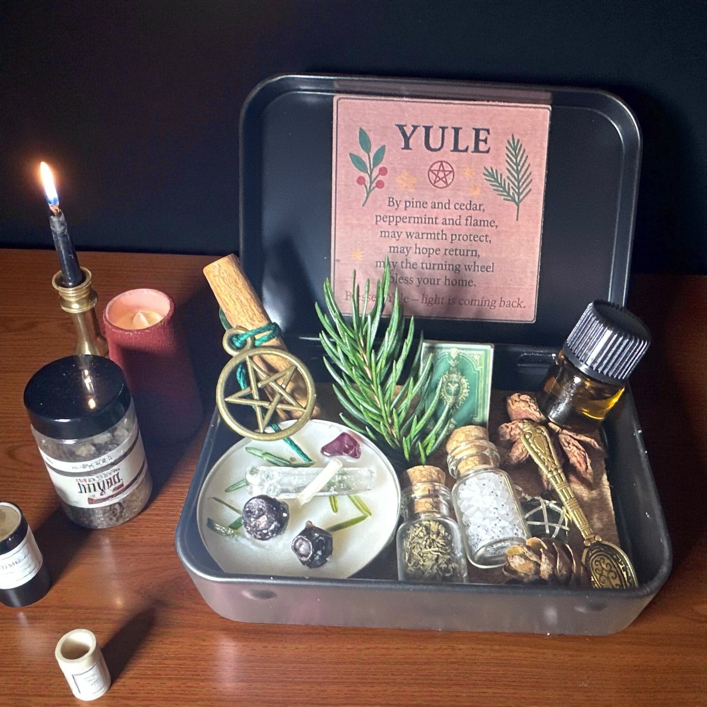 Yule Altar Tin