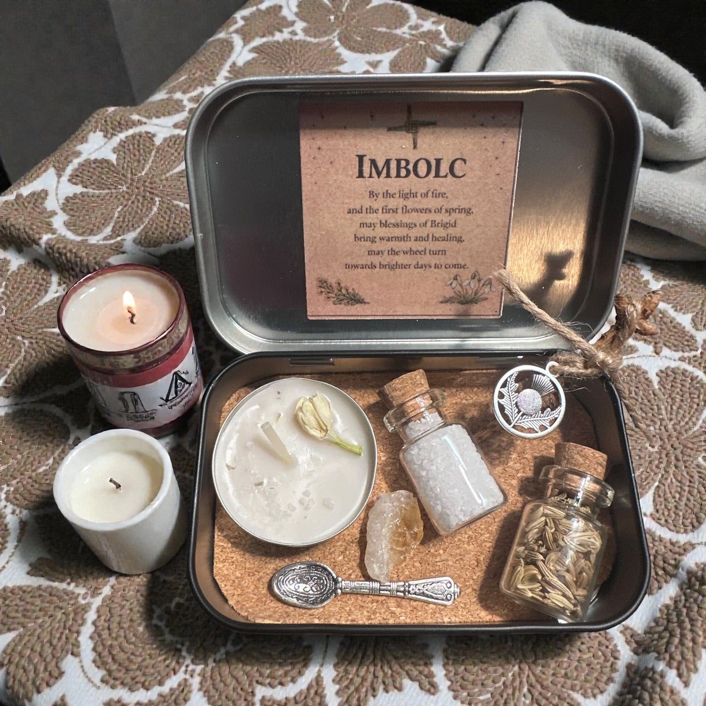 Imbolc Altar Tin