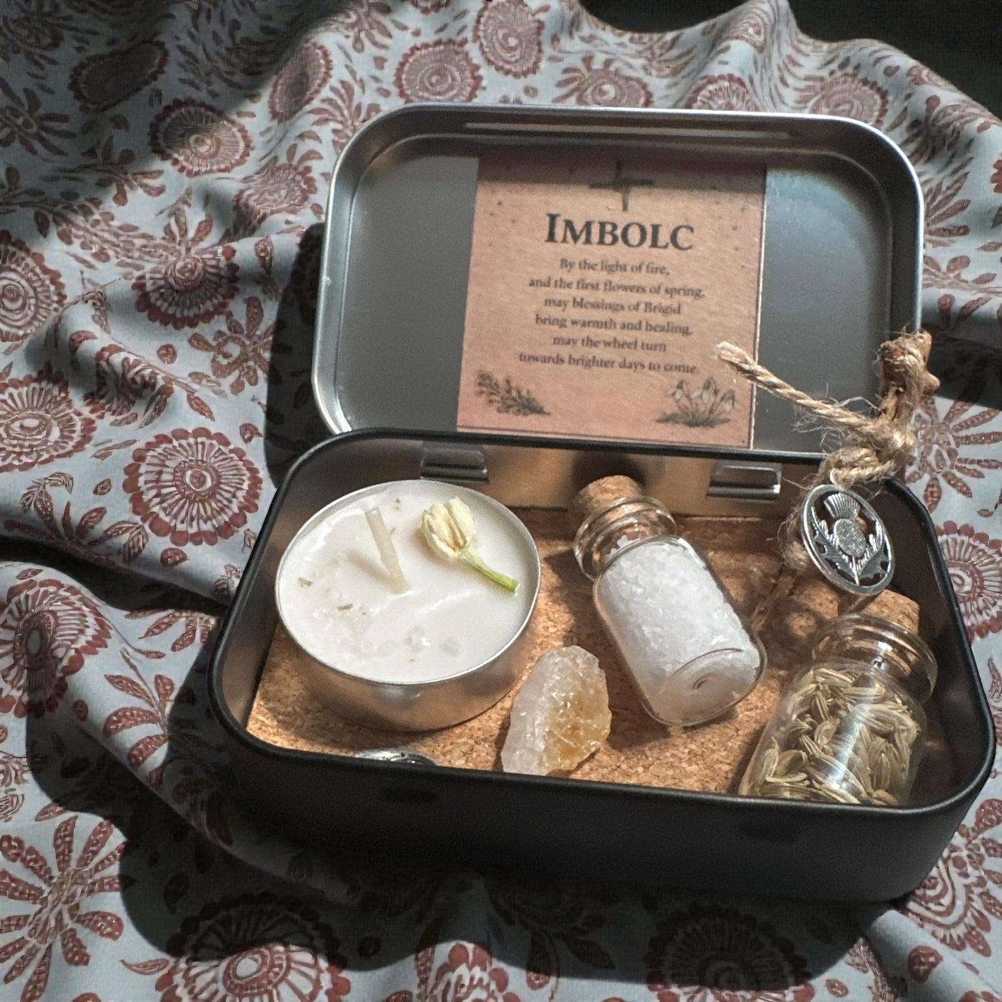 Imbolc Altar Tin