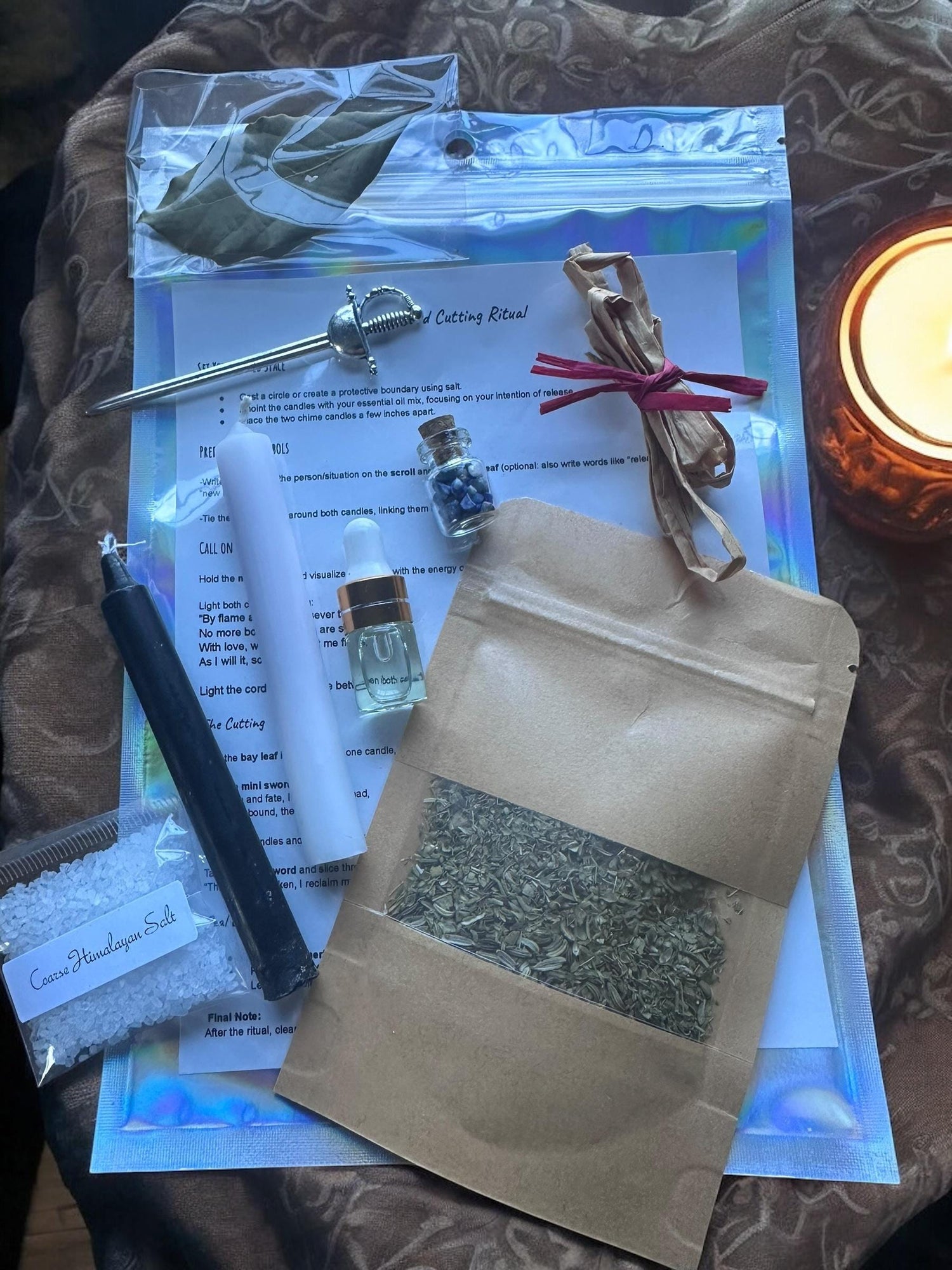 Break up Spell - Cord Cutting Ritual Spell - DIY Spell Kit Starter Witch